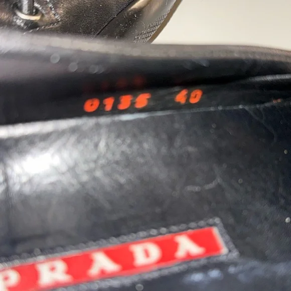 Prada Women’s Black Soft Leather Loafers - Size 40. Barely Worn. - Picture 6 of 9